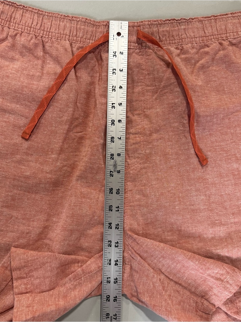 Patagonia Baggies Naturals Shorts XXL Chambray Quartz Coral Organic Cotton Hemp - Picture 8 of 10